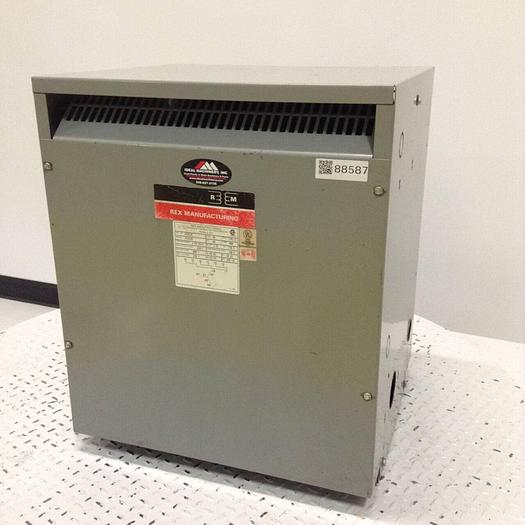 Used REX MANUFACTURING 45 kVA Transformer RC45JC Used