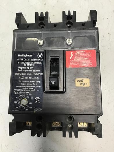 Used WESTINGHOUSE MCP431800S