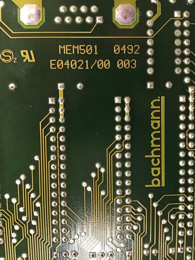 Used BACHMANN ELECTRONIC Circuit Board E04021 MEM501 USED