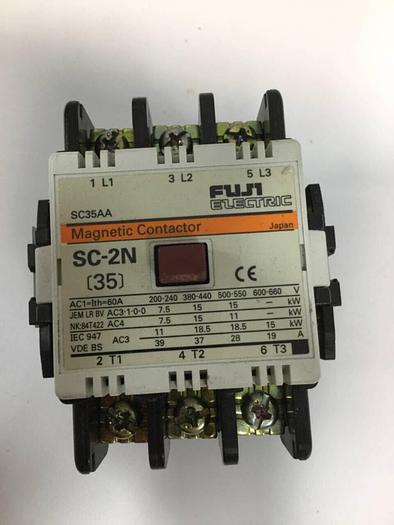 Used FUJI ELECTRIC Magnetic Contactor SC-2N SC35AA #97901