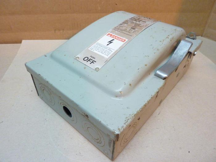 Used SIEMENS 30 Amp Disconnect Switch F351 #41594