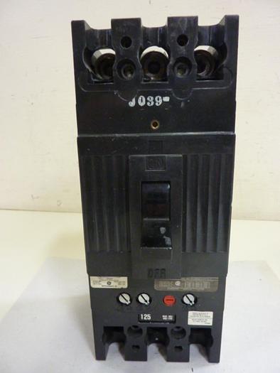 Used GENERAL ELECTRIC / GE 125 Amp Circuit Breaker TFJ236125 Used