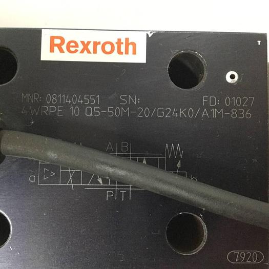 Used REXROTH Valve 4WRPE10Q550M20/G24K0A1M836 Used