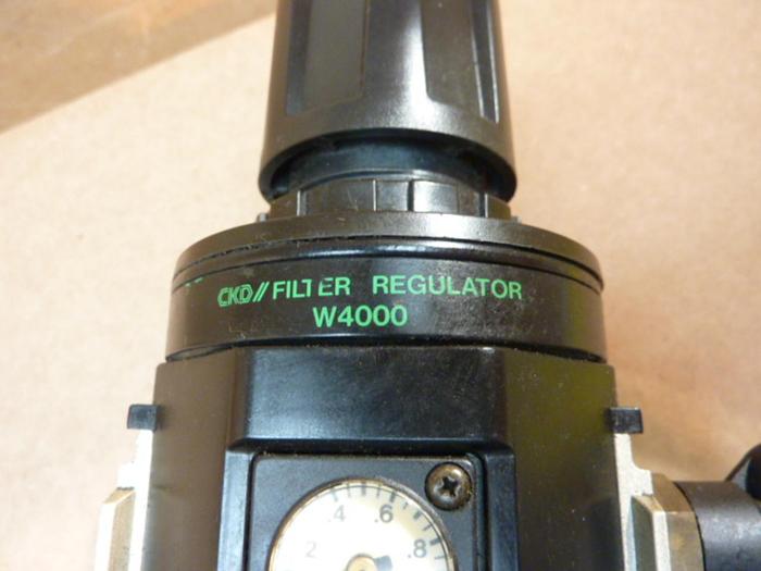 Used CKD CORP Filter Regulator W4000-10-FX1-B3W #40827