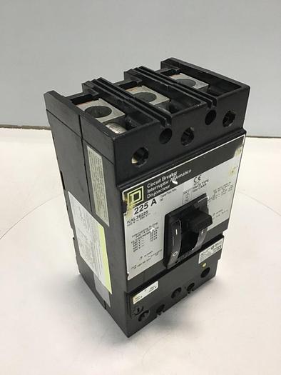 Used SQUARE D 225 Amp Circuit Breaker KAL36225 Used