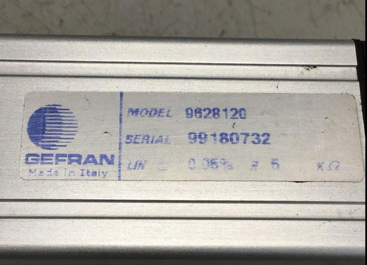 Used GEFRAN Linear Transducer 9628120 USED