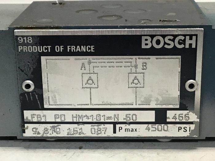 Used BOSCH Valve FB1PDHM101N50 #138411