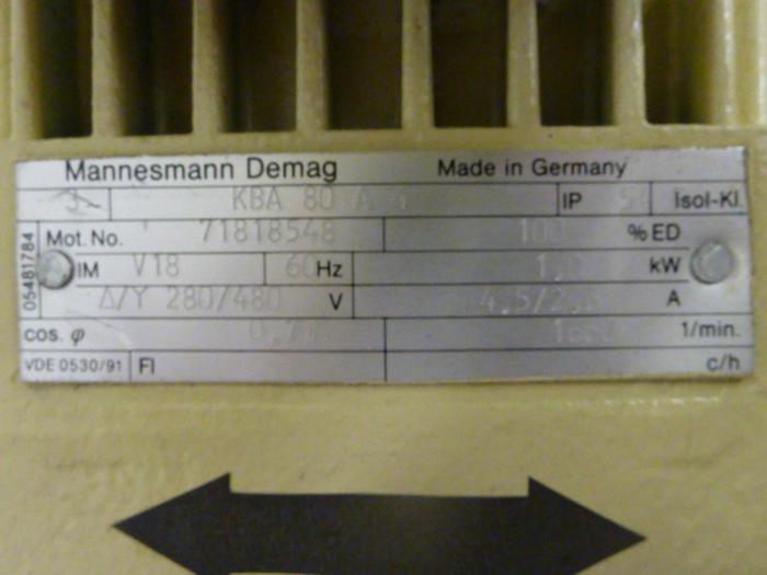 Used MANNESMANN DEMAG Microspeed Unit FG06 U1-H2-F2 Used