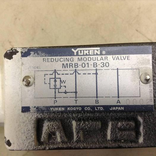Used YUKEN Reducing Modular Valve MRB-01-B-30 #72655
