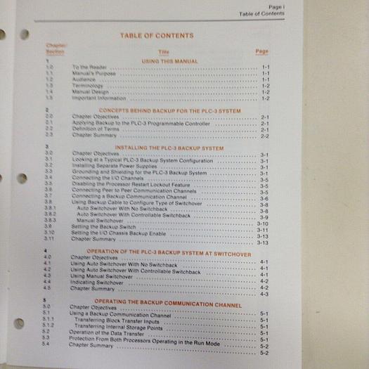 Used ALLEN BRADLEY PLC-3 Programmable Controller Manual 1775-6.3.1 #70861