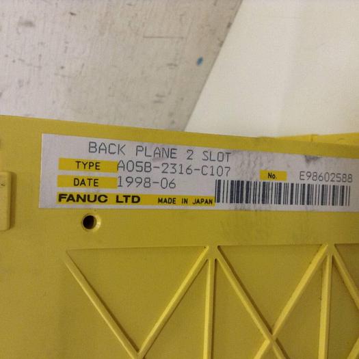 Used FANUC BackPlane 2 Slot Rack A05B-2316-C107 #75389