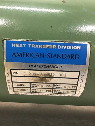 Used AMERICAN STANDARD Heat Exchanger 5-202-05-018-003 Used
