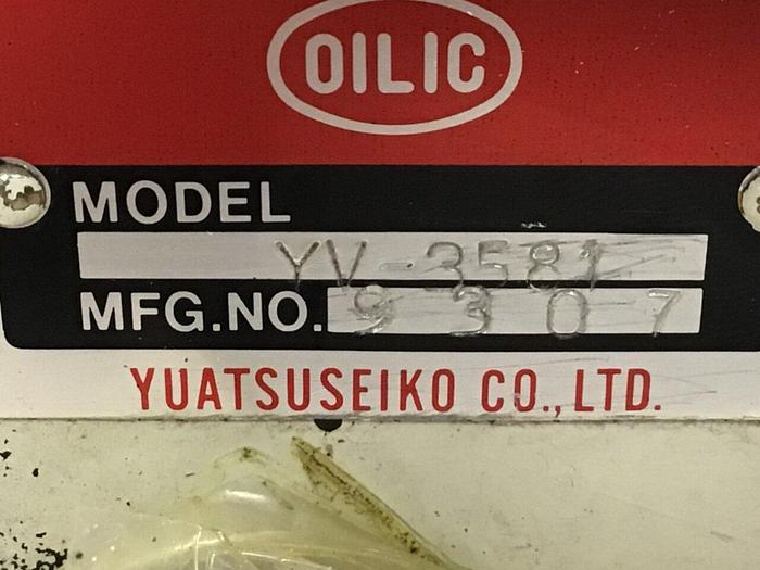 Used YUATSU SEIKO Valve YV-3581 #114941