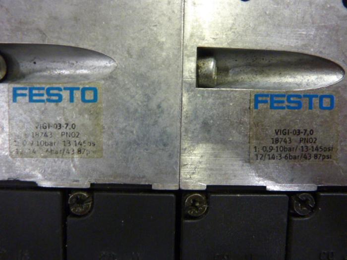 Used FESTO Control Block / Valve Terminal IFB13-03 Used