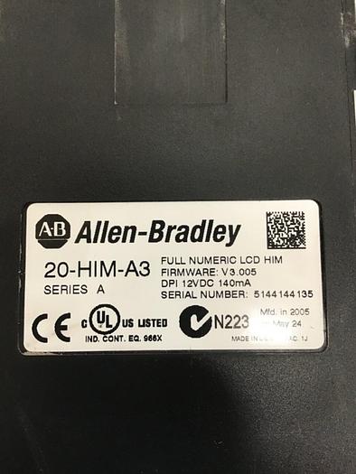 Used ALLEN BRADLEY AC Drive PowerFlex 700 20BD052A3AYNAND0 Used