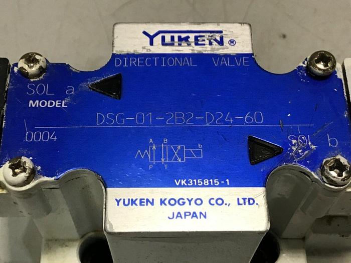 Used YUKEN Directional Valve DSG-01-2B2-D24-60 #130511