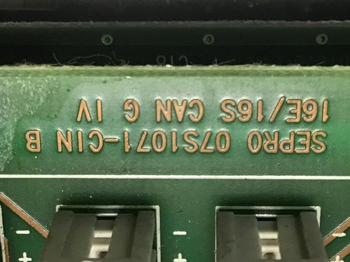 Used SEPRO ROBOTIQUE Circuit Board 07S1071-CIN B Used