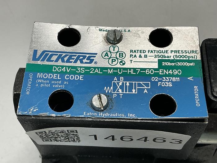 Used VICKERS DG4V-3S-2AL-M-U-HL7-60-EN490