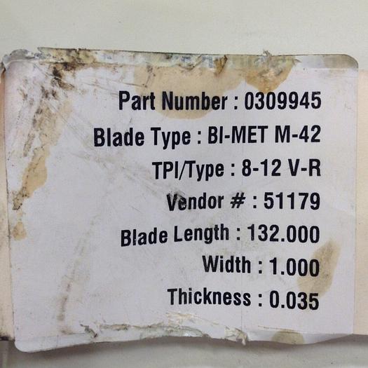 FASTENAL Band Saw Blade 11 X 1 X 0.35 X 8/12 TPI M-42 #74635