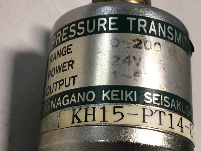 Used NAGANO Pressure Transmitter KH15-PT14-C-200-0.25 #126517