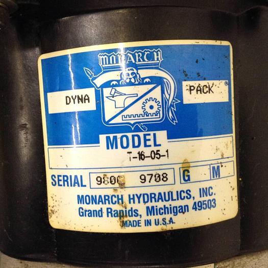 Used MONARCH HYDRAULICS Pump T-16-05-1 #74824