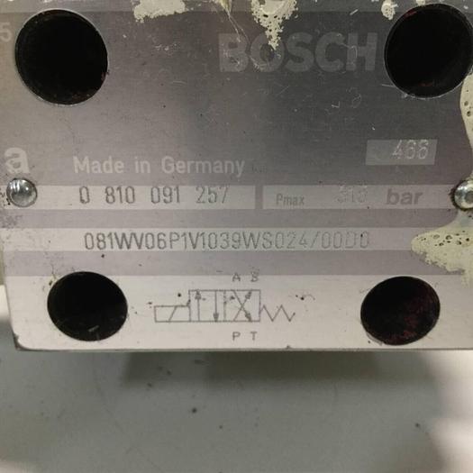 Used BOSCH Valve 0 810 091 257 #92299