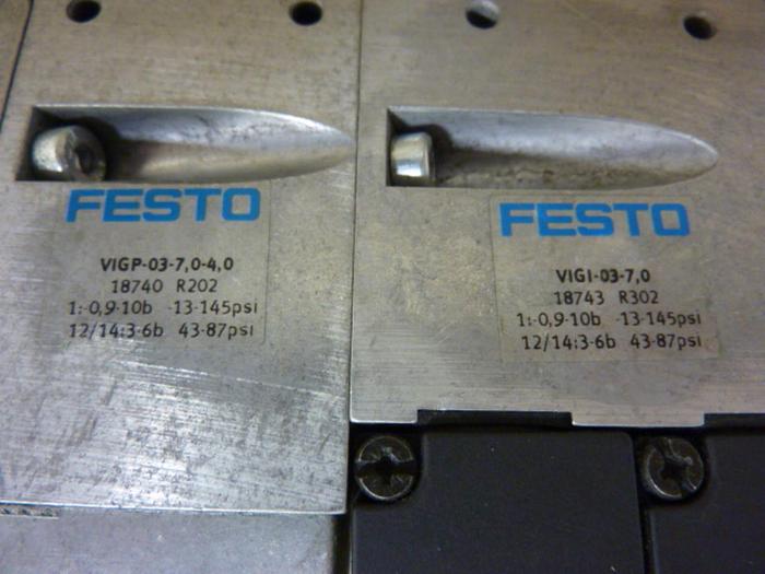 Used FESTO Control Block w/ Valves IFB8-03 #52694