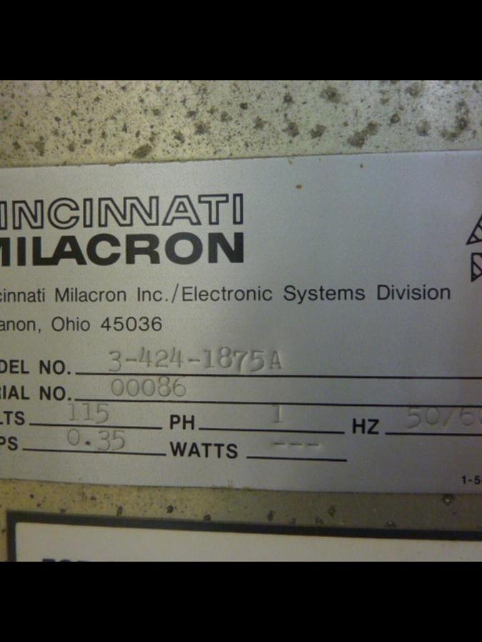 Used CINCINNATI MILACRON Slot Rack 3-424-1875A #63954
