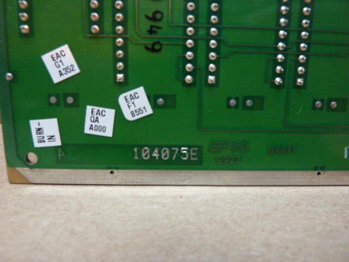 Used NORDSON Temperature Control Board 104075E #29131