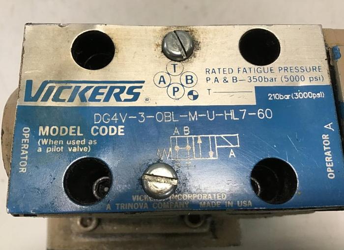 Used VICKERS Valve CG5060AFMUHL7110 #134280