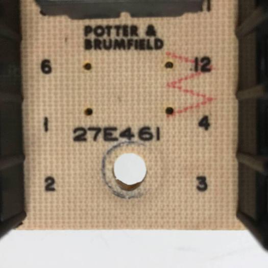 Used POTTER & BRUMFIELD Relay Socket 27E461 #92452