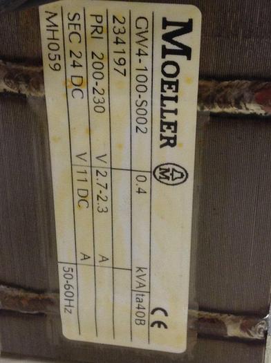 Used MOELLER 0.4 kVA Transformer GW4-100-S002 #86233