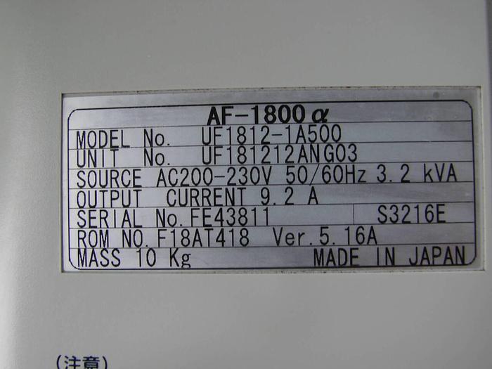 Used SUMITOMO Controller UF1812-1A500 Used