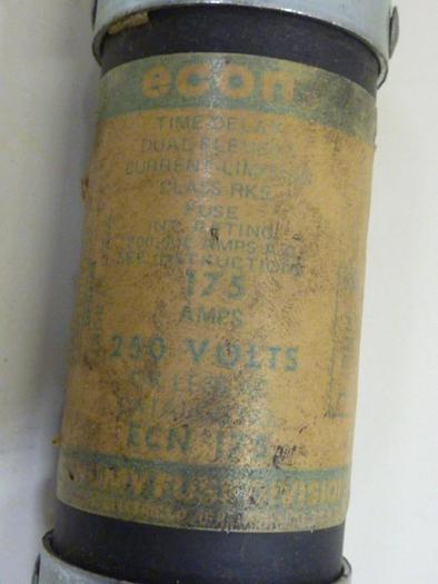 Used ECON 175 Amp Fuse ECN-175 #62287