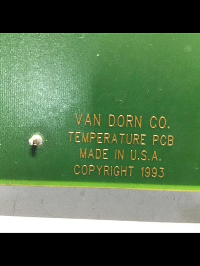 Used VAN DORN Temperature Circuit Board PC330-021 330-021 #113792