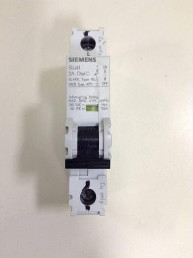 Used SIEMENS 2 Amp Circuit Breaker 5SJ4102-7HG40 #86047