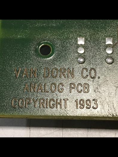 Used VAN DORN Analog Circuit Board 330025 PC330-025 Used