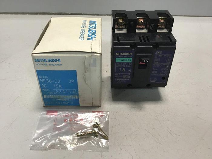 MITSUBISHI 15 Amp Circuit Breaker NF30-CS-15 #124881