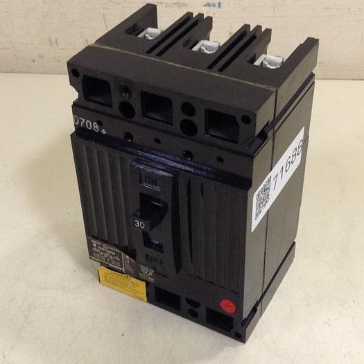 Used GENERAL ELECTRIC 30 Amp Circuit Breaker TED134030 #71688
