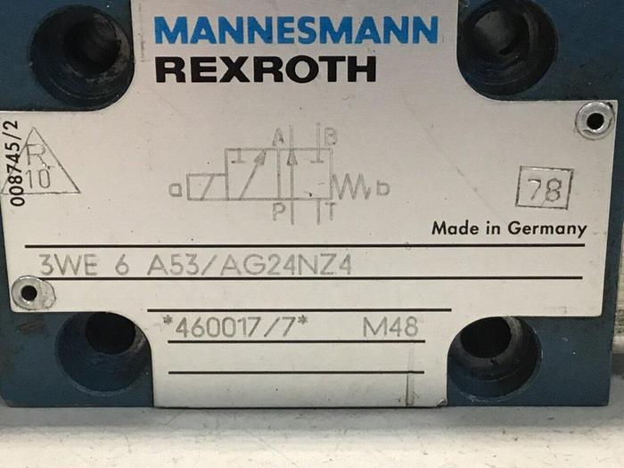 Used MANNESMANN REXROTH Valve 3WE6A53/AG24NZ4 Used #129657