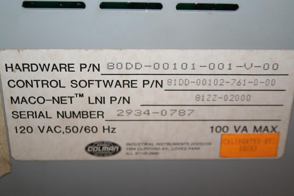 Used BARBER COLMAN Temperature Module 80DD-00101-001-V-00 #15907