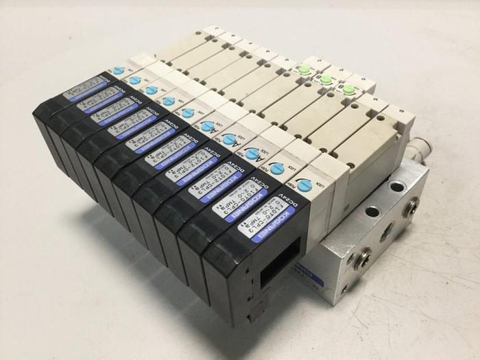 Used KOGANEI Manifold w/ Valves F10M10AJ #120938