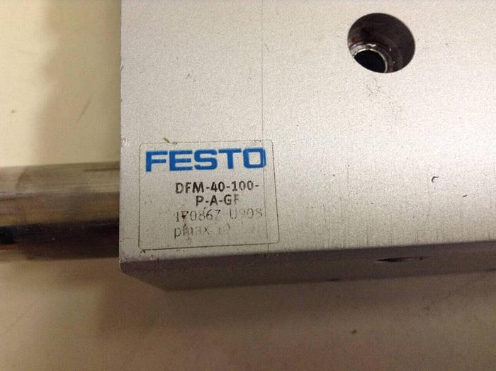 Used FESTO Guided Cylinder DFM-40-100-P-A-GF #70386