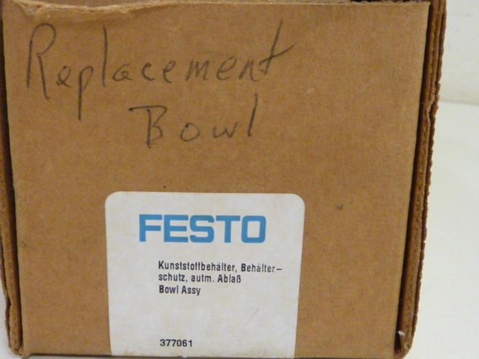 Used FESTO Replacement Bowl 377061 #59635