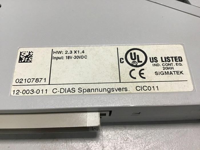 Used SIGMATEK Module CIC011 12-003-011 USED