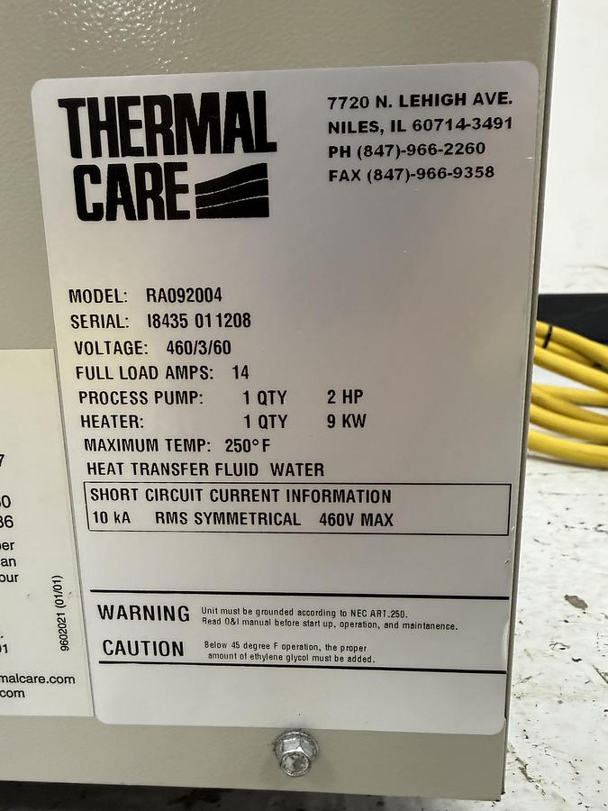 Used AQUA THERM Thermolator USED