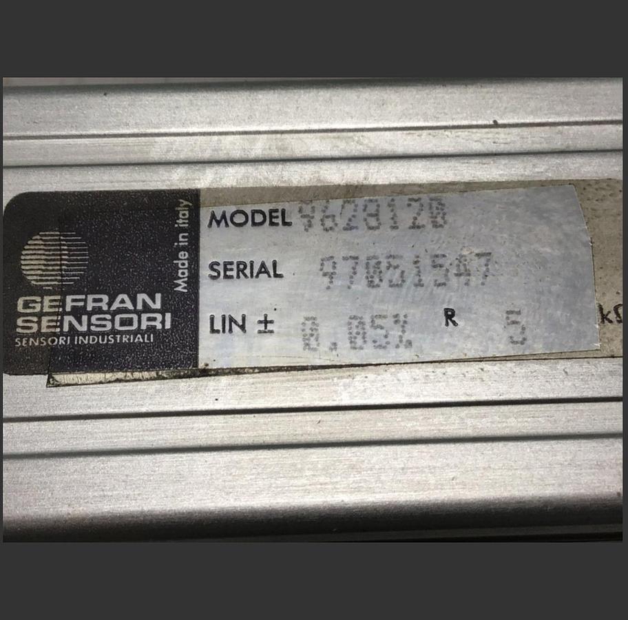 Used GEFRAN Linear Transducer 9628120 Used