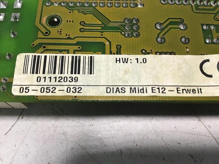 Used SIGMATEK Circuit Board 05-052-032 DIAS MIDI E-12 Used