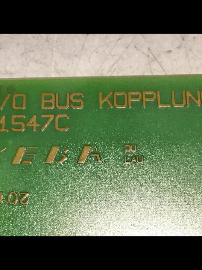 Used KEBA Circuit Board / Engel I/O BUS KOPPLUNG D1547C Used