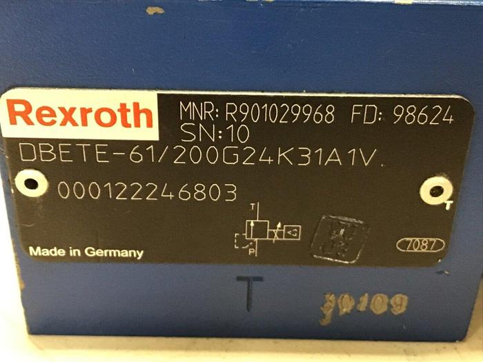 Used REXROTH Valve DBETE-61/200G24K31A1V Used